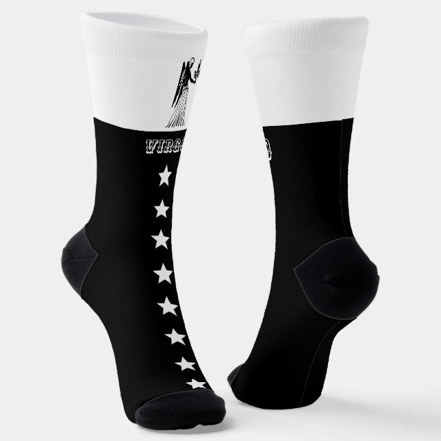 Zodiac Virgo sign  Socks (Angled)