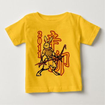Zodiac Warriors: Year Of The Golden Rabbit  Kids Baby T-shirt by undeadwear at Zazzle