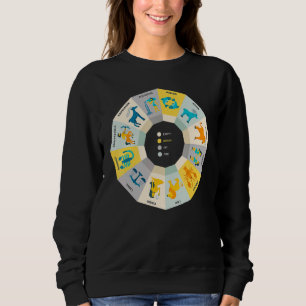 Zodiac Wheel Astronomy Astrology Horoscope Women G Sweatshirt