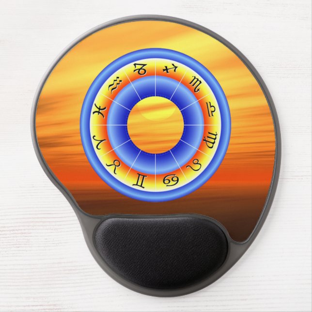 Zodiac Wheel Gel Mouse Pad (Front)