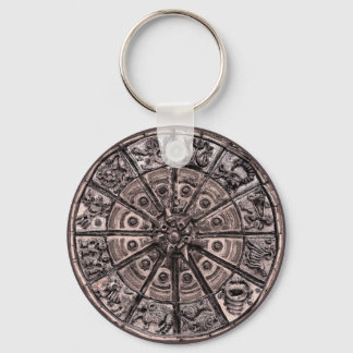 Zodiac Wheel Keychain