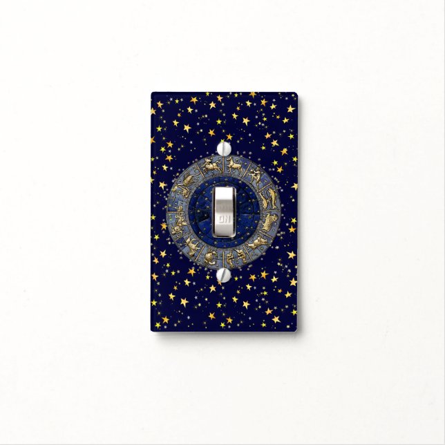 Zodiac Wheel Light Switch Cover (In Situ)