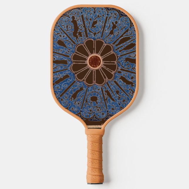 Zodiac Wheel Pickleball Paddle (Front)