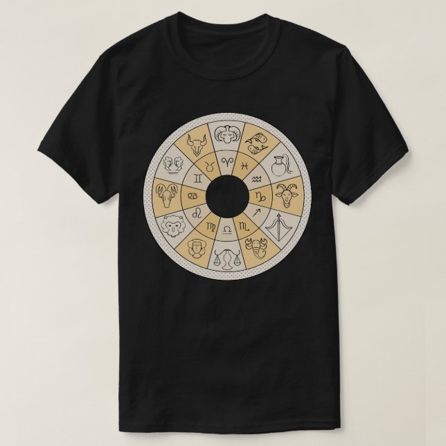 Zodiac wheel T-Shirt (Design Front)