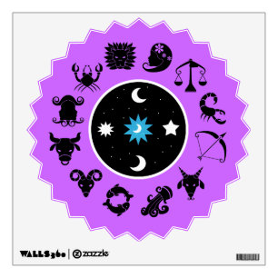 Zodiac Wheel Wall Decal