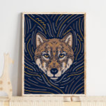 Zodiac Wolf Animal Print | Wolf Print at Zazzle
