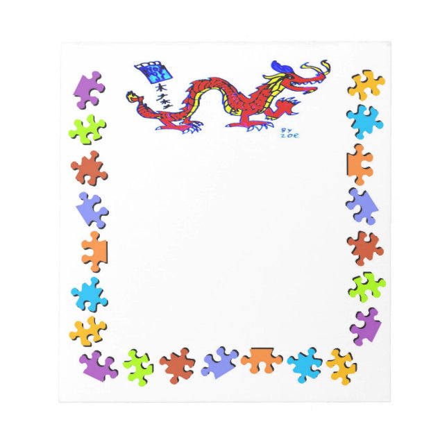 Zoe Dragon Notepad (Front)