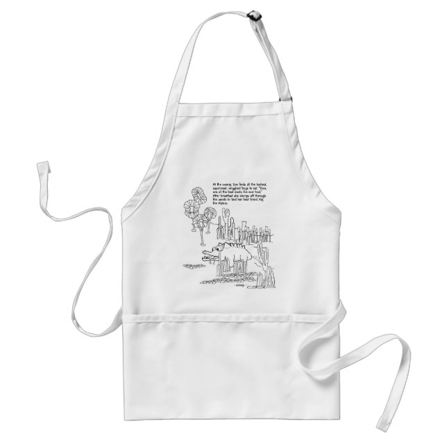 Zoe Eats Breakfast Adult Apron (Front)