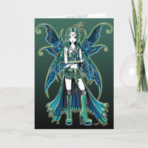 Zoe Green Celetial Star Fairy Art Card