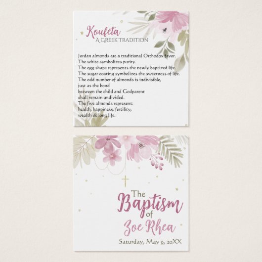 Zoe Koufeta Card (Front & Back)