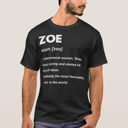 Zoe Name  T_Shirt