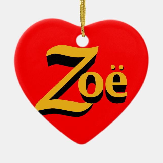 Zoë Ornament (Front)