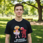Zoe, Rocco & Elmo | Do Rocks Eat Cookies? T-Shirt<br><div class="desc">Zoe,  Rocco & Elmo | Do Rocks Eat Cookies?</div>