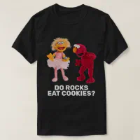 gesponsord Bonus Beoordeling Zoe, Rocco & Elmo | Do Rocks Eat Cookies? T-Shirt | Zazzle