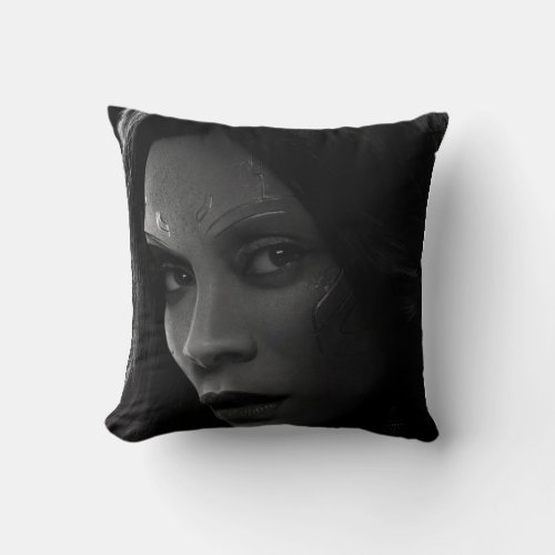 Zoe Saldana Throw Pillow