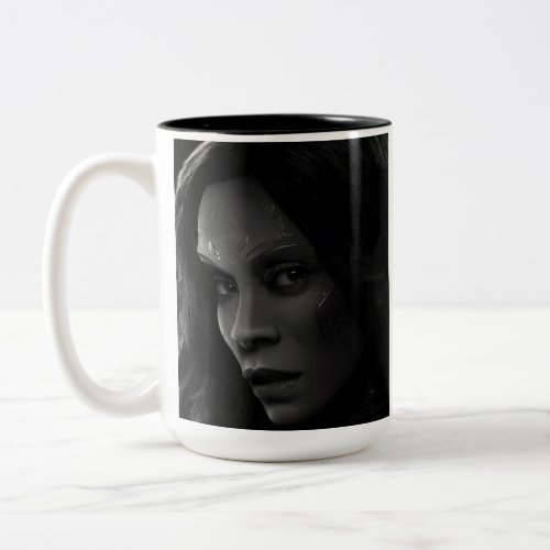 Zoe Saldana Two_Tone Coffee Mug