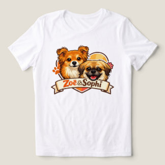 Zoë & Sophi Dog Logo T-Shirt Tri-Blend Shirt