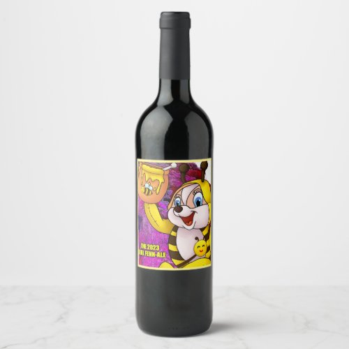 Zoe the Squirrel Wine Label