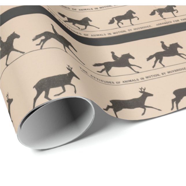 Zoetrope antique animal animation illustration  wrapping paper (Creator Uploaded)