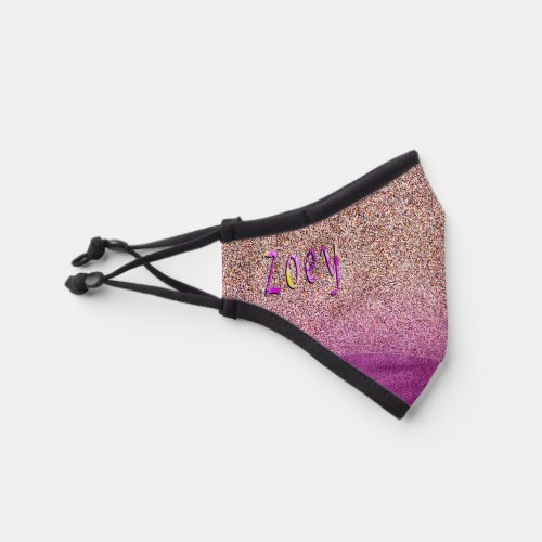 Zoey Pink Speckled Premium Facemask Premium Face Mask