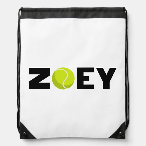 Zoey Tennis Drawstring Bag