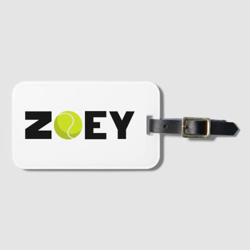 Zoey Tennis Luggage Tag