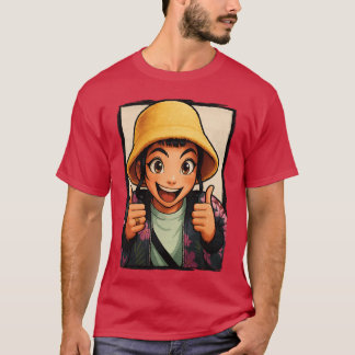 ZoeyhumbsUp BucketHatee KPop Demon Hunters Chibi f T-Shirt