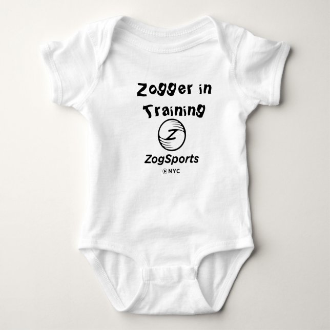 Zogger In Training Infant One Piece Baby Bodysuit (Front)