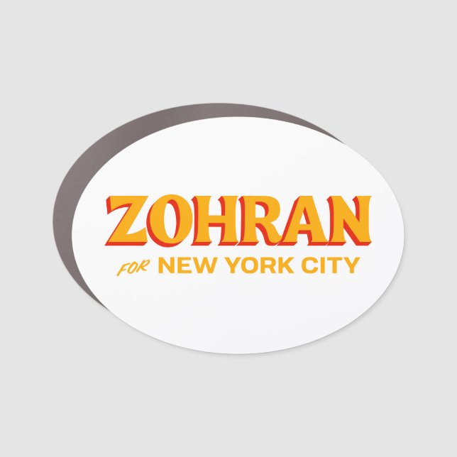Zohran Mamdani for New York City Mayor Car Magnet (Front)