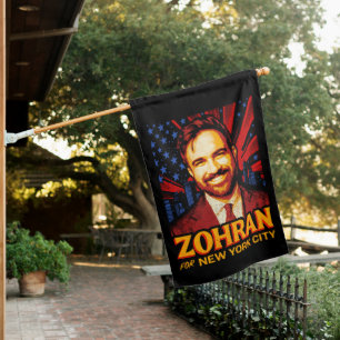 Zohran Mamdani for New York Mayor 2025 election House Flag