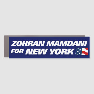 Zohran Mamdani for NYC 2025 Bumper Car Magnet