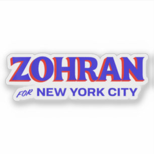 Zohran Mamdani for NYC Mayor Funny Cool Trendy Sticker