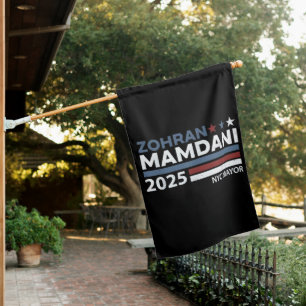 Zohran Mamdani For NYC Mayor USA Democrats House Flag