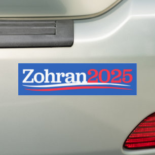 Zohran Mamdani Mayor NYC 2025 Bumper Sticker