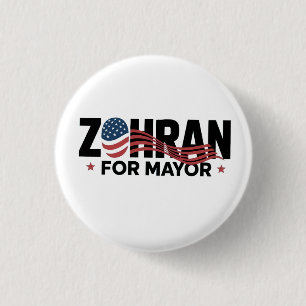 Zohran Mamdani NYC Mayor Candidate USA Button