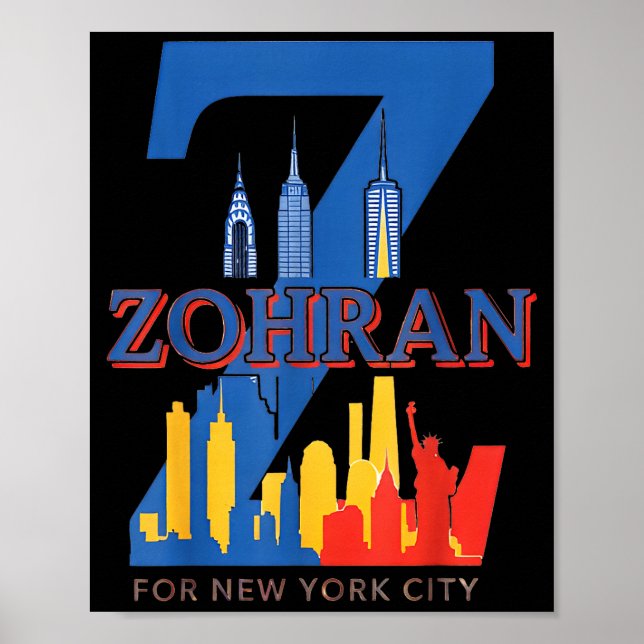 Zohran Mamdani  Poster (Front)
