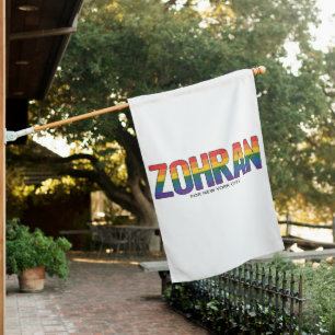 Zohran Mayor of NYC LGBTQ USA Democrat House Flag
