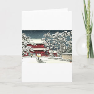 "Zojoji in Snow" by Kawase Hasui 川瀬 巴水 Holiday Card