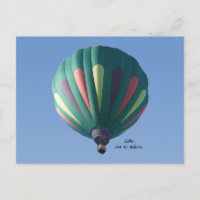 Zollie Hot Air Balloon Postcard