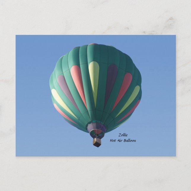 Zollie Hot Air Balloon Postcard (Front)