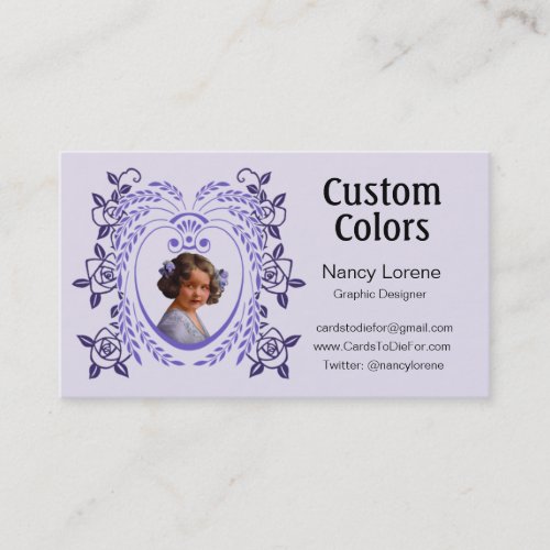 Zollie in Purple Business Card Template
