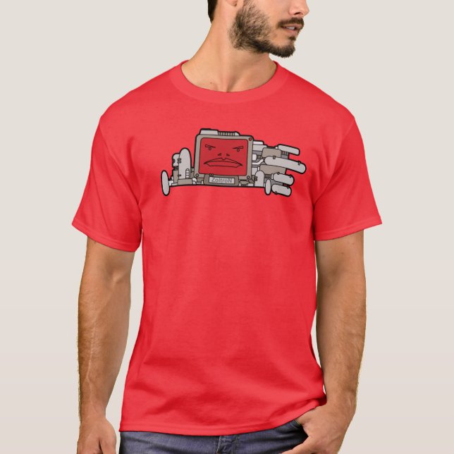 Zoltron with website logo T-Shirt (Front)