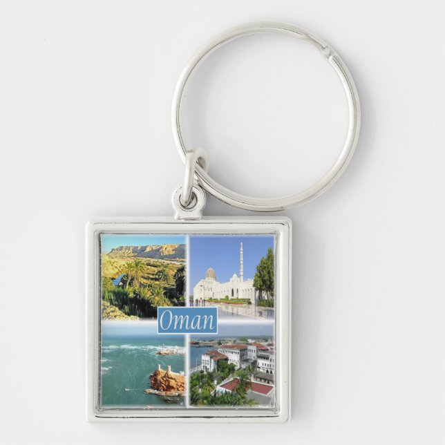zOM005 OMAN collage, Asia, Keychain (Front)