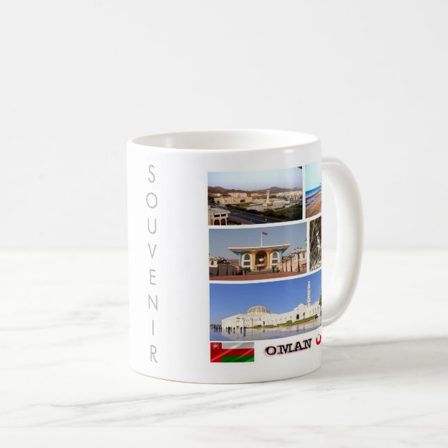 zOM006 i love OMAN mosaic, Asia, Coffee Mug (Front Right)
