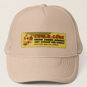 Zom-B-Gone Urban Zombie Removal Trucker Hat