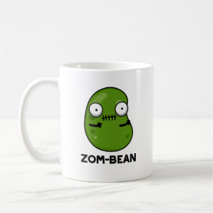 Zom-bean Funny Halloween Zombie Bean Pun Coffee Mug