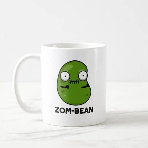 Zom_bean Funny Halloween Zombie Bean Pun Coffee Mug