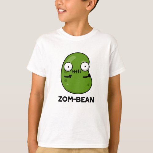 Zom_bean Funny Halloween Zombie Bean Pun  T_Shirt