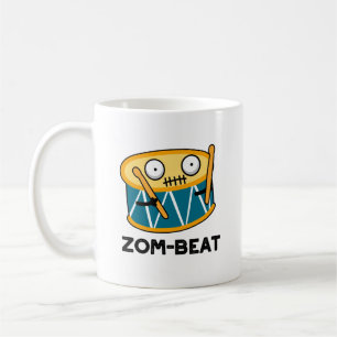 Zom-beat Funny Halloween Zombie Drum Pun Coffee Mug