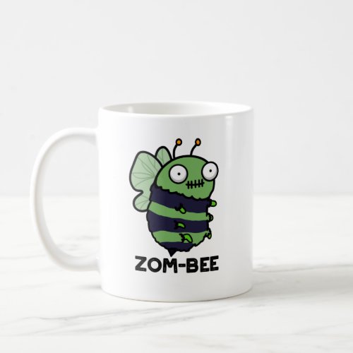 Zom_bee Funny Halloween Zombie Bee Pun  Coffee Mug